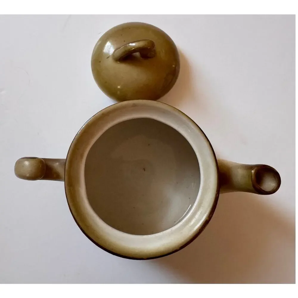 Small Antique Porcelain Creamer Tea Pot Flowers Made in Slovakia 4/5